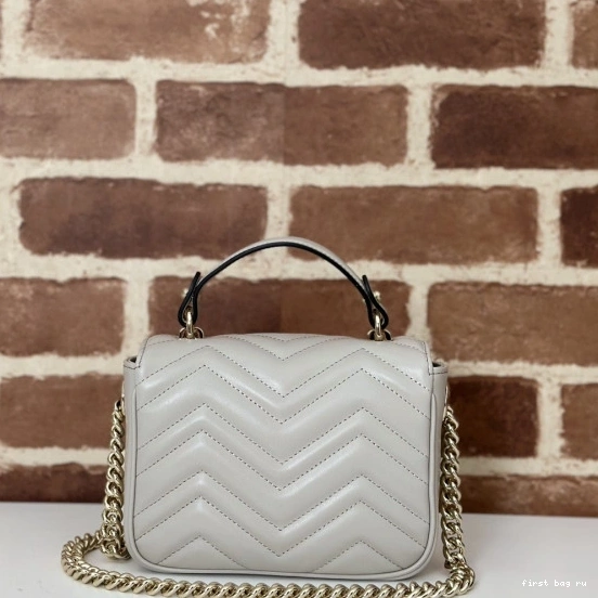 First bag ru bag-17*13*6CM top handle GG mini Marmont GUCCI 0806